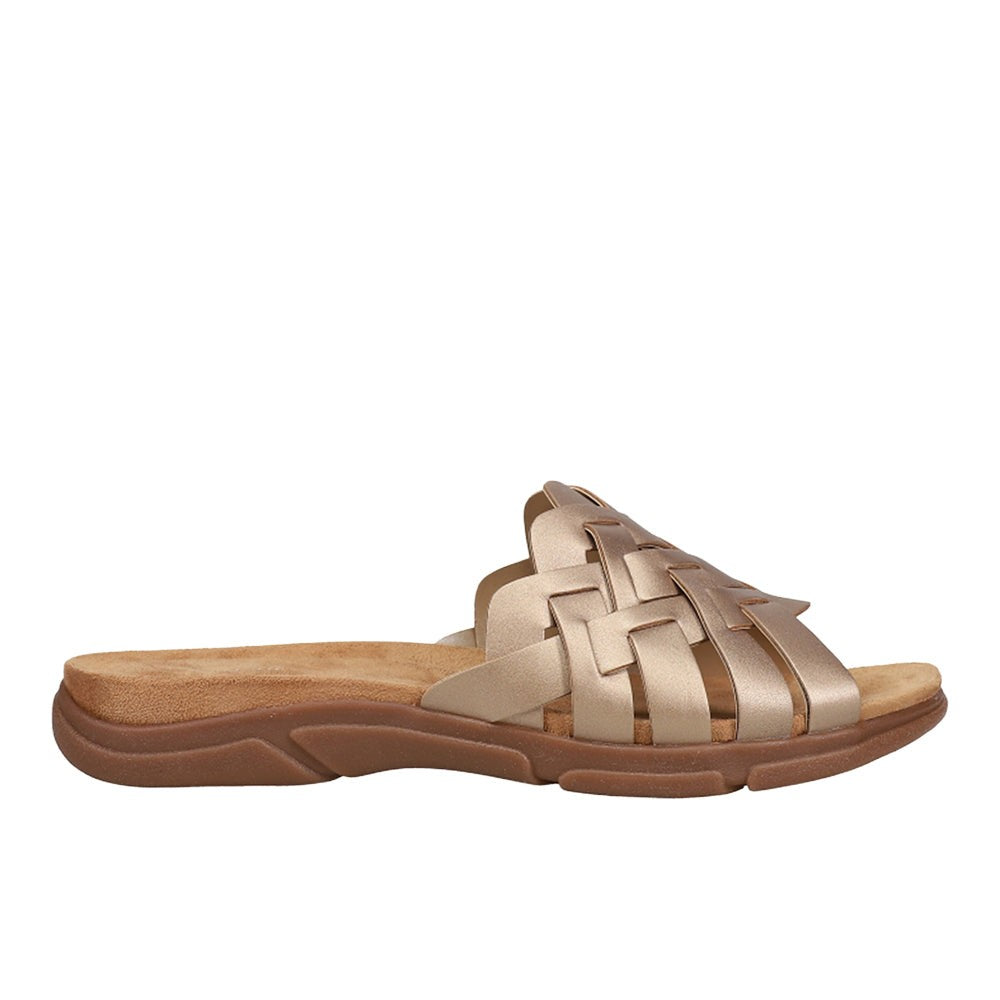 Marsha Metallic Slide Sandals