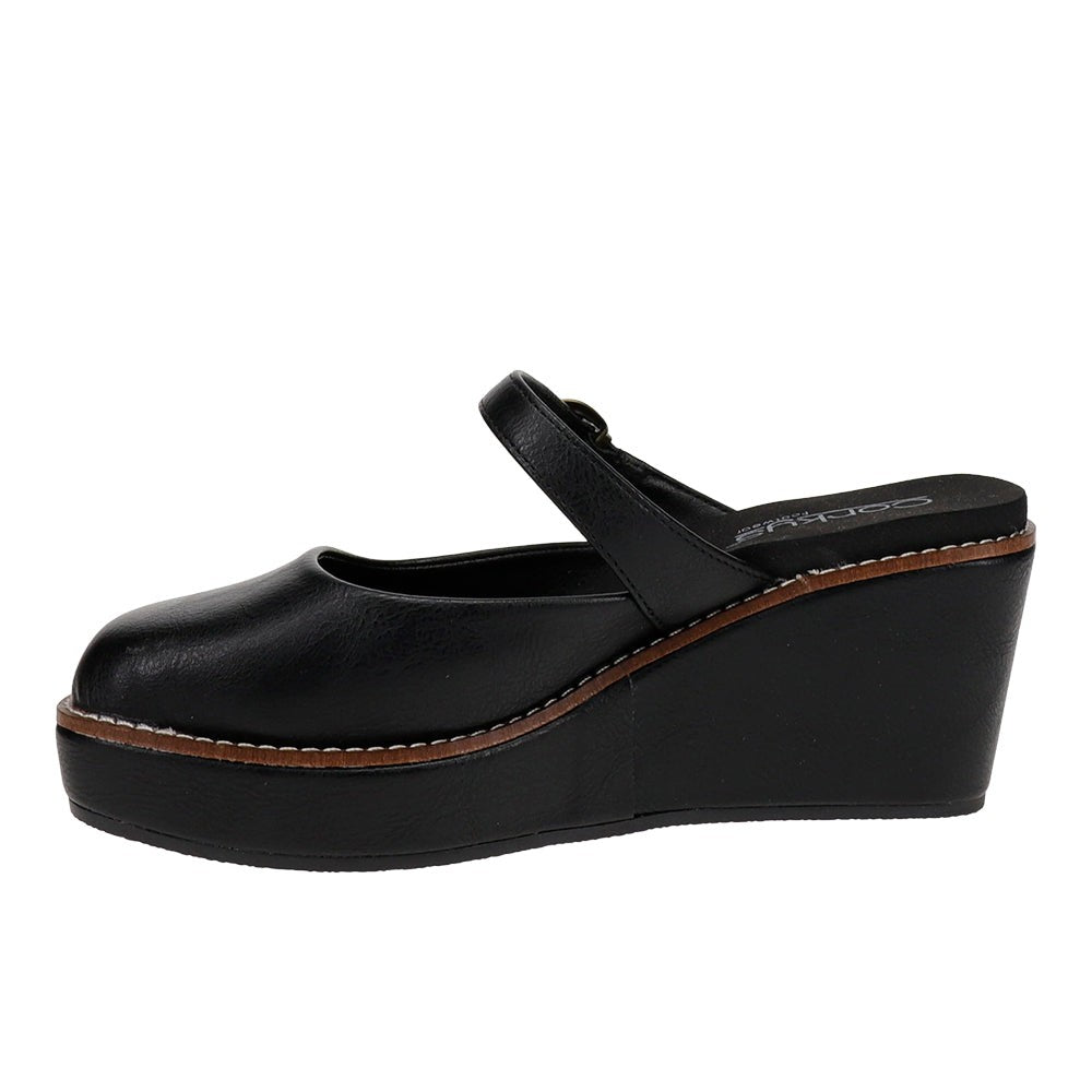 Me Time Mary Jane Wedge Clogs