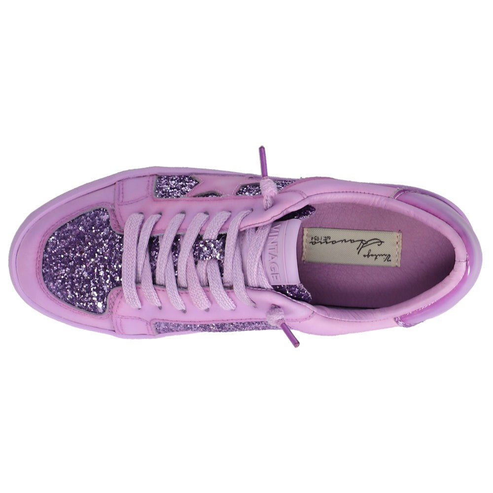 Alexis Glitter Platform Lace Up Sneakers