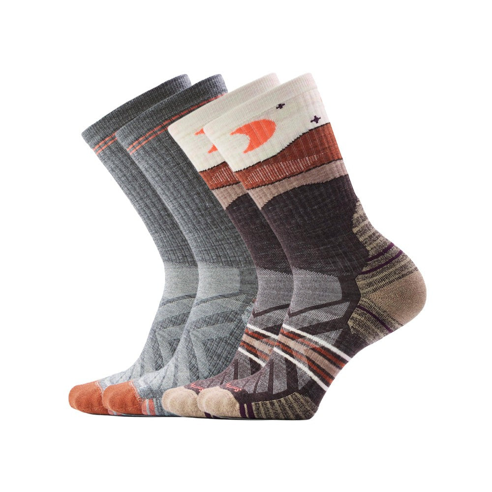 Hike Targeted Cushion Crew Socks 2pk