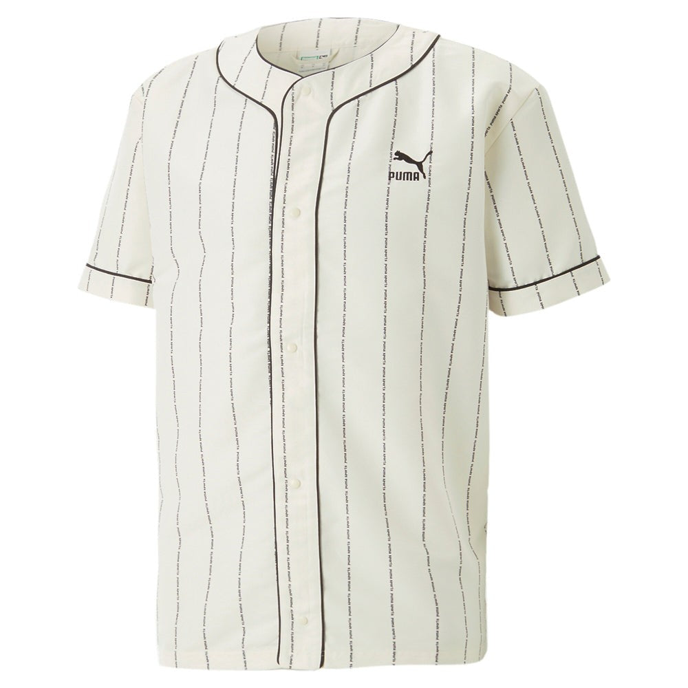 TEAM Pinstripe Baseball Crew Neck Short Sleeve Replica Jersey