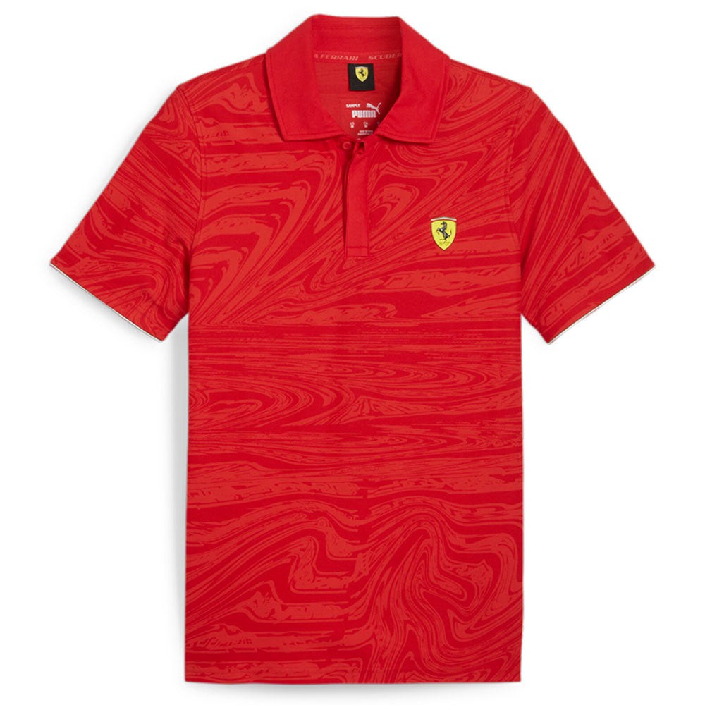 Scuderia Ferrari Race Graphic Short Sleeve Polo Shirt