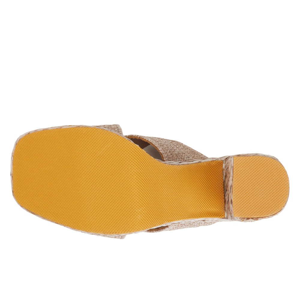 Caravan Block Heel Platform Espadrille Sandals