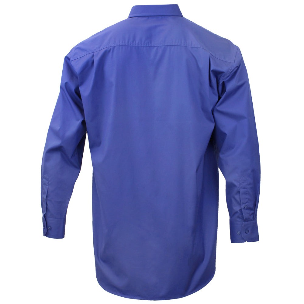 Solid Wrinkle Resistant Long Sleeve Button Up Shirt