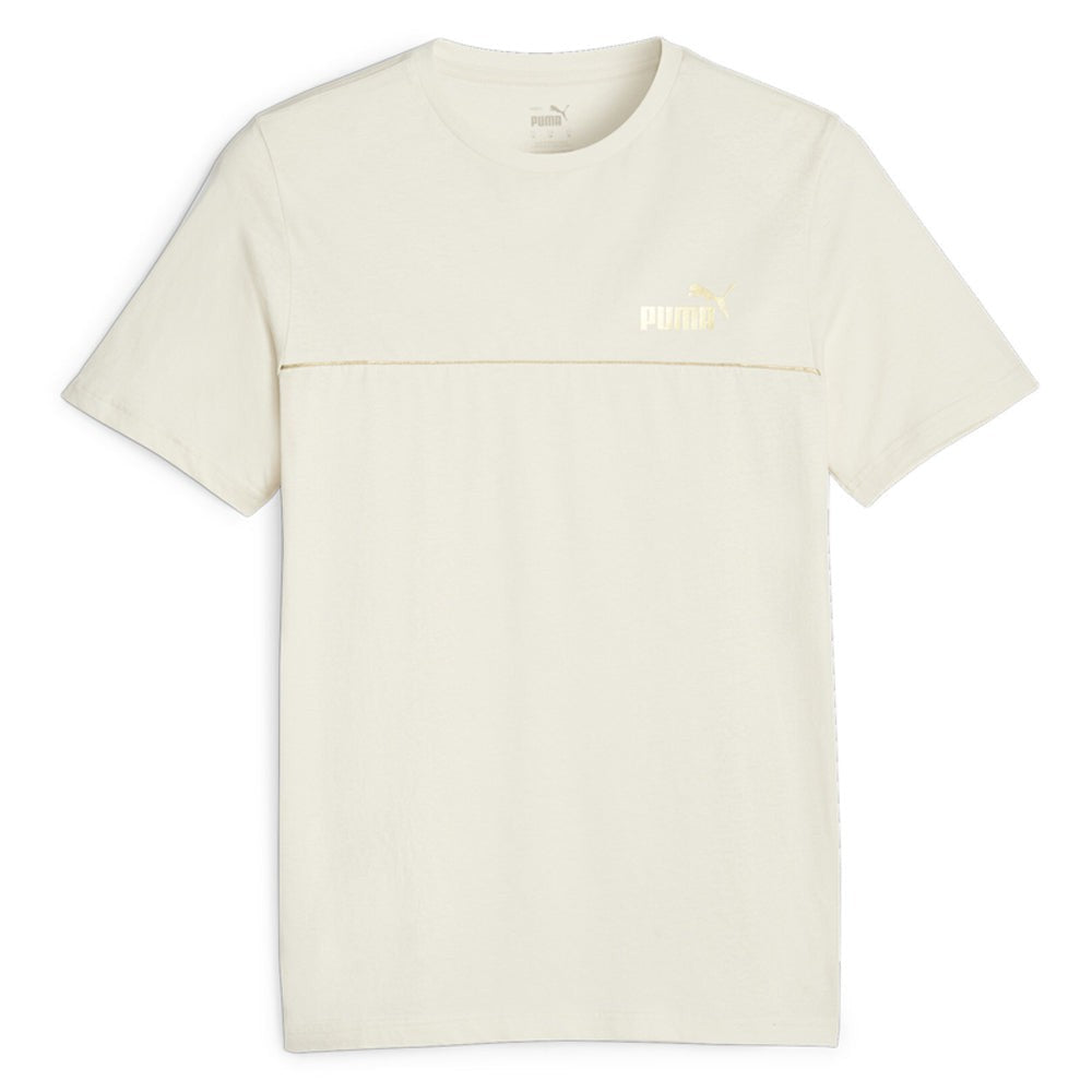 Essentials Minimal Gold Logo Crew Neck Short Sleeve Tee
