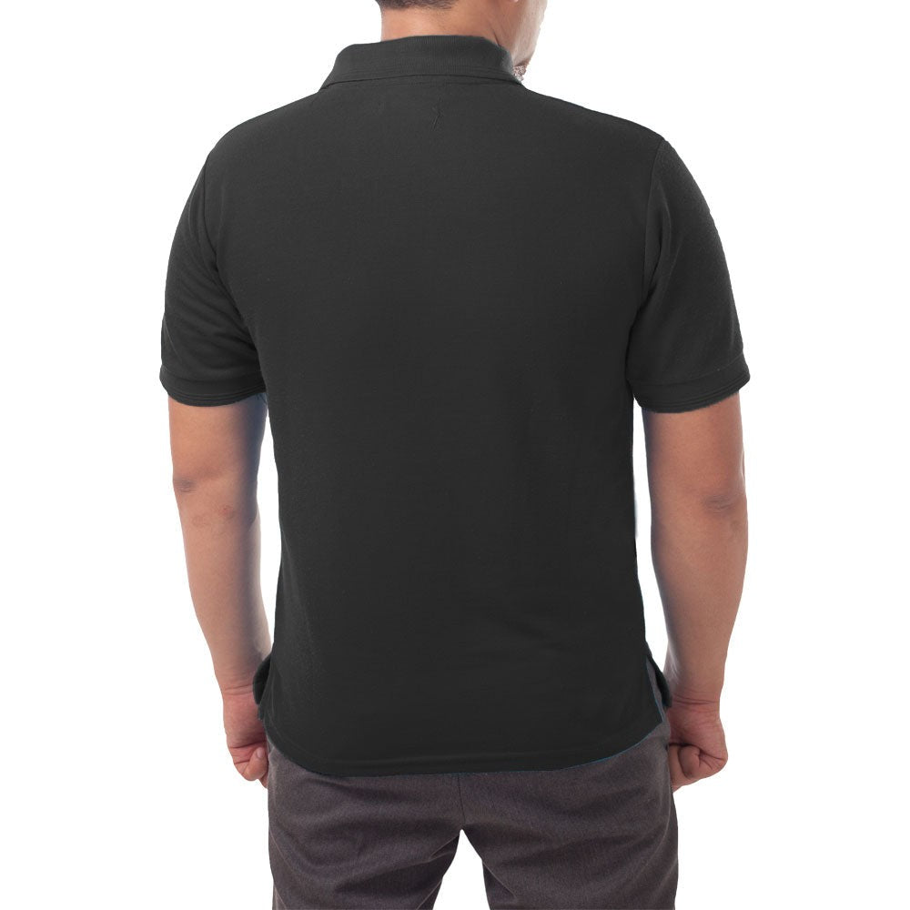 Solid Jersey Short Sleeve Polo Shirt