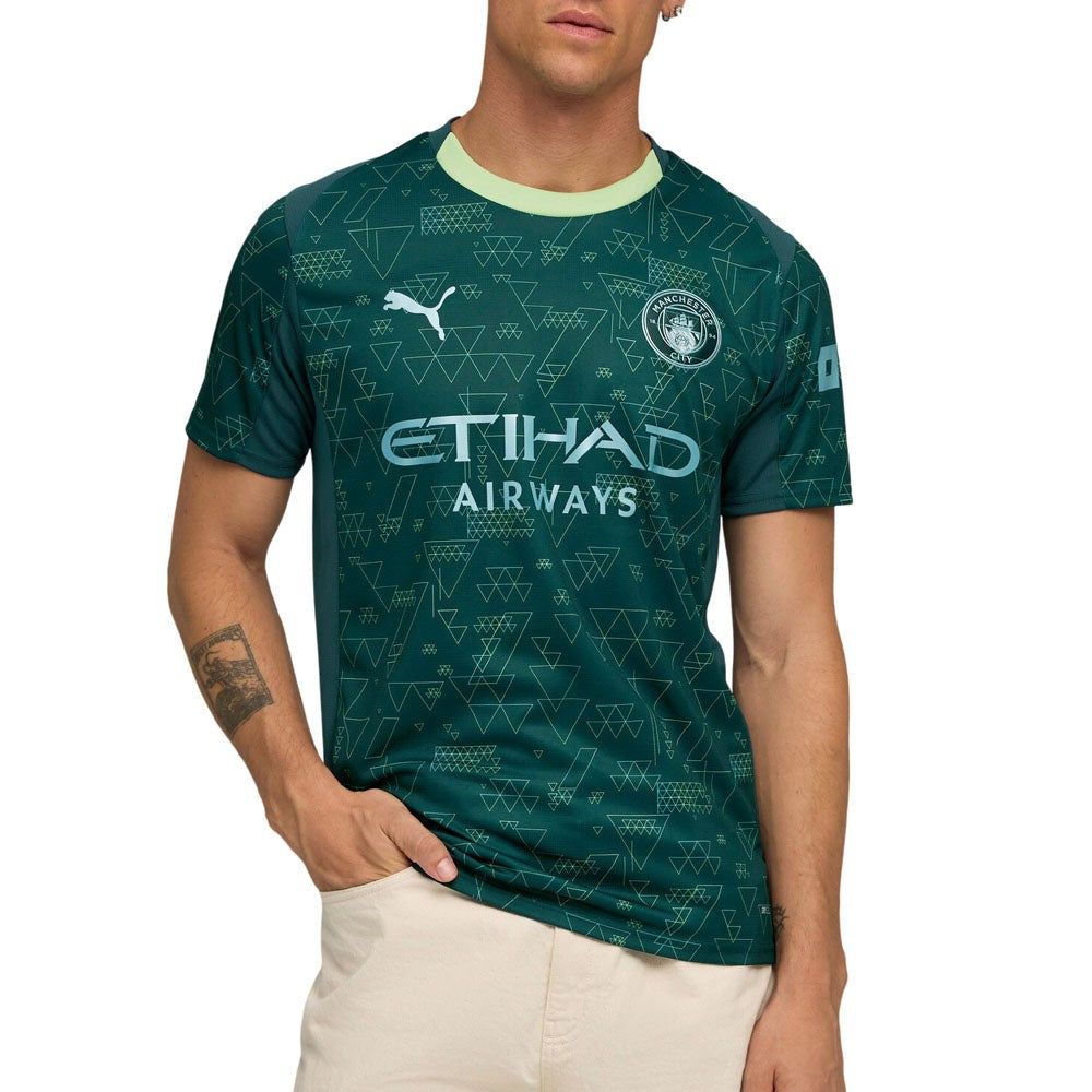 Manchester City F.C. Fourth Jersey Crew Neck Short Sleeve Replica Jersey
