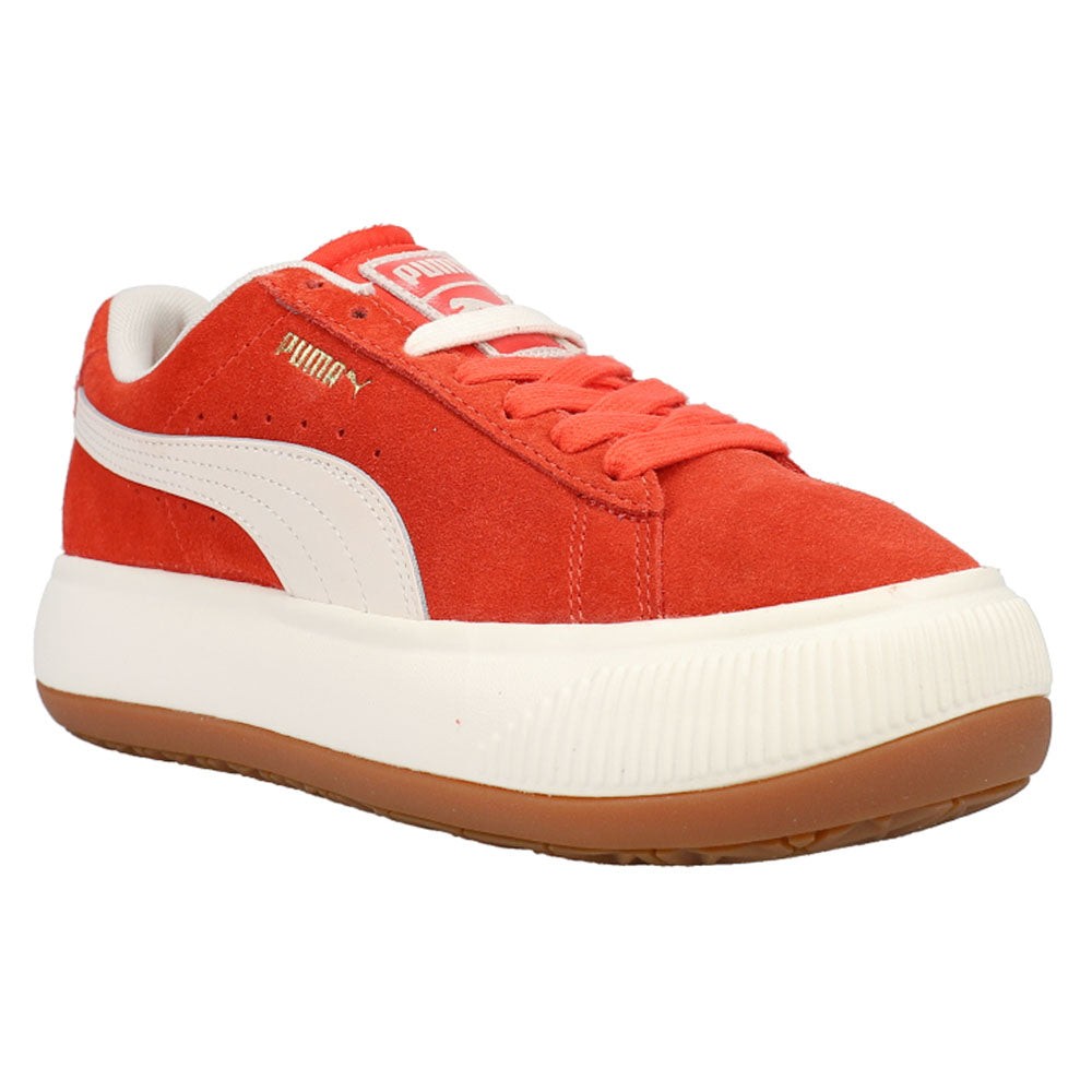 Suede Mayu Up Perforated Platform Sneakers