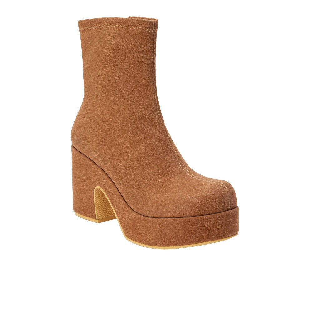 Dalton Platform Round Toe Zippered Booties