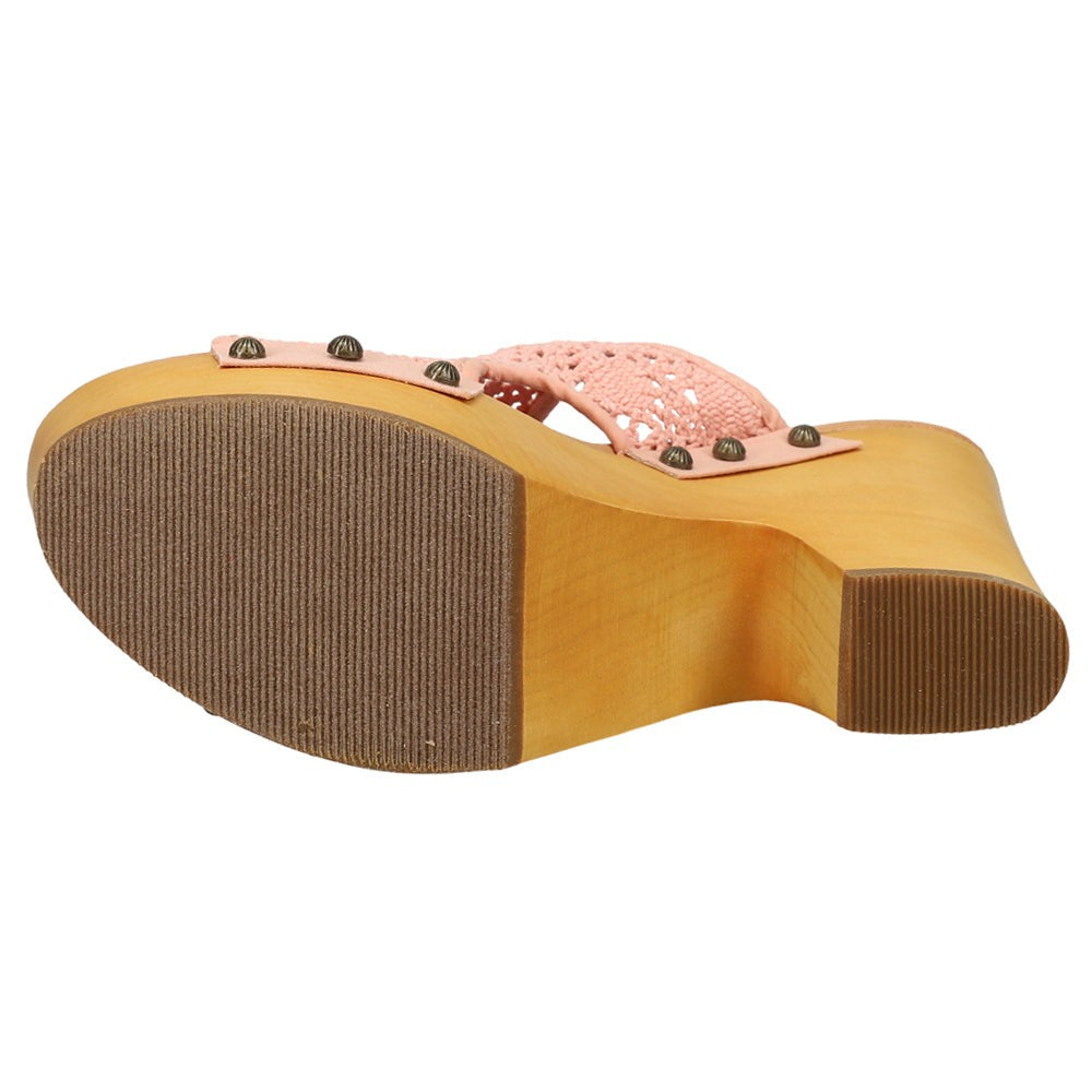 Crafty Studded Platform Clogs