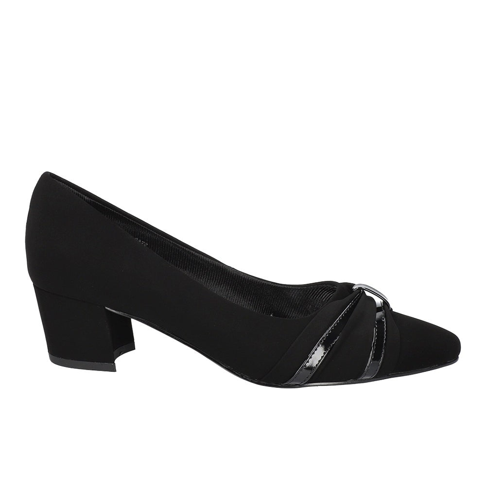 Millie Pointed Toe Block Heel Pumps