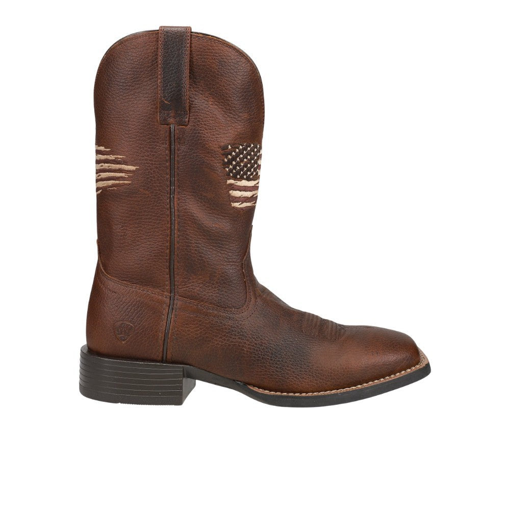 Sport All Country Patriotic Square Toe Pull On Cowboy Boots